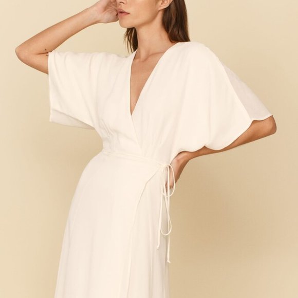 Reformation Karen Dress Ivory Size Small - Picture 2 of 5